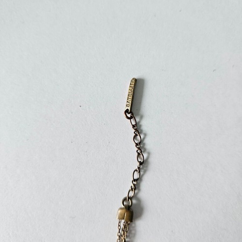 Ethnic bronze bracelet used with chains and zircon Satellite Paris