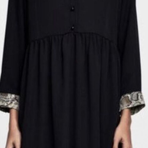 Zara women's mini dress XS like new with animal print details