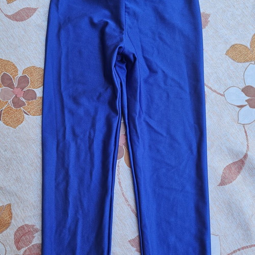 Shiny high-waisted leggings blue, like new, size S