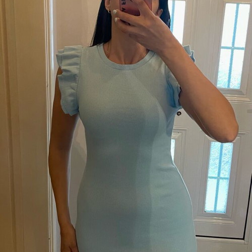 Zara mini dress blue, like new, medium size