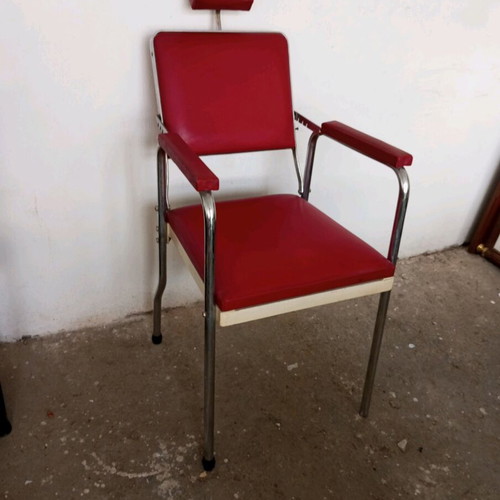 Barber chair used from 1940-1950 era