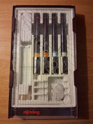 Rotring College Rapidograph Set used, incomplete