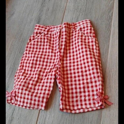 Kids Capri pants like new, white and red, age 3