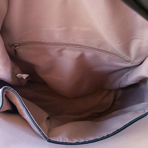 Backpack blue navy large used, shoulder type