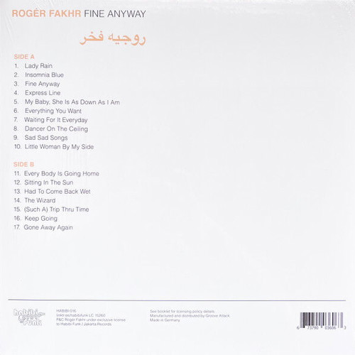 Roger Fakhr Fine Anyway vinyl record used, folk