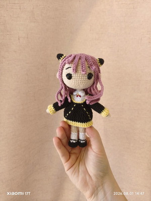 Anya crochet doll from Spy x Family, made to order