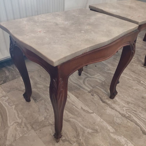 Classic Louis-style carved vintage wooden living room set