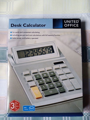United Office desk calculator new