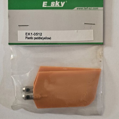 E-Sky EK1-0512 Plastic Paddle Set yellow, like new