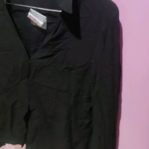 Asos Design long sleeve top black XL new