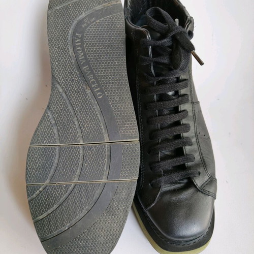 Paloma Barceló leather ankle boot like new, size 40, black-green