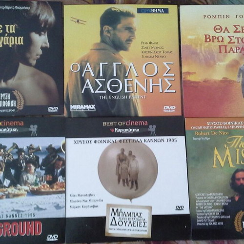 DVD movie set like new, pack of 6