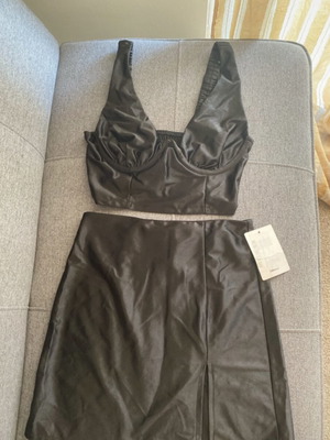 Satin set Decoro black new