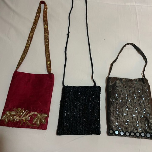 Evening bags like new, pack of 3 fabric
