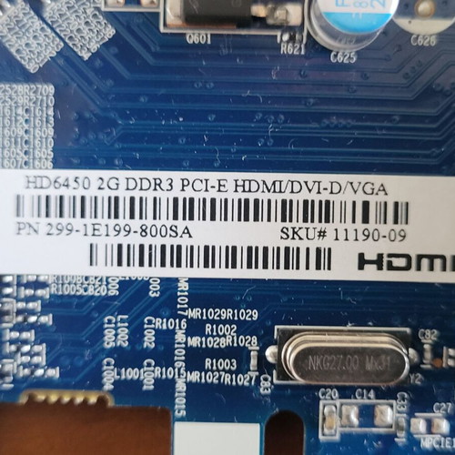 Sapphire HD 6450 2GB DDR3 Graphics Card like new PCI-E HDMI/DVI-D/VGA