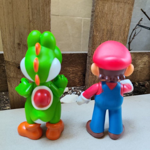 Super Mario & Yoshi figures used, Jakks Pacific 4"