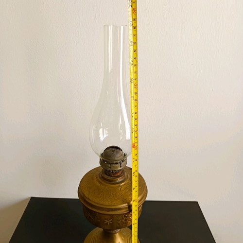 Brass lamp used, vintage