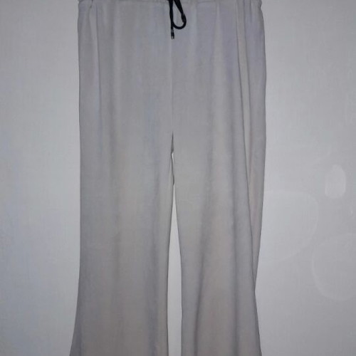 Beige velvet set new, elastic size XL