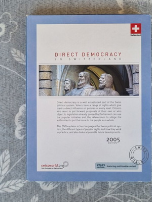 Direct Democracy in Switzerland 2005 Edition DVD box set like new