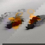  Мини обечки с естествен цвят на мини градинска теменужка. Цветче с размери 2/2 см.