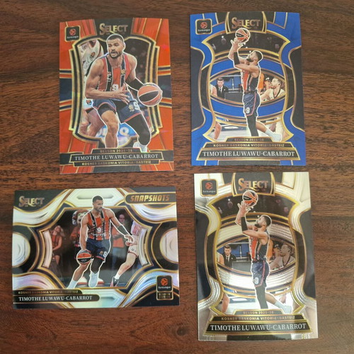 Panini Select Euroleague Basconia Cabarrot card lot of 4 new