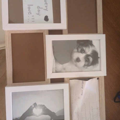 Photo frame for five photos like new