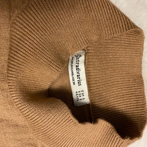Stradivarius blouse brown size S used with wide sleeves