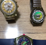 Three used Swatch watches