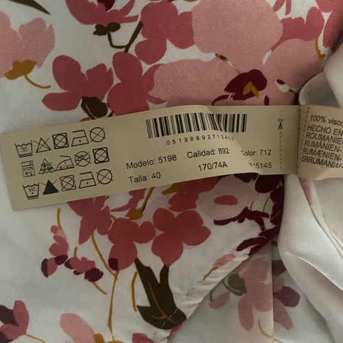 Massimo Dutti shirt like new, size 40, white and pink