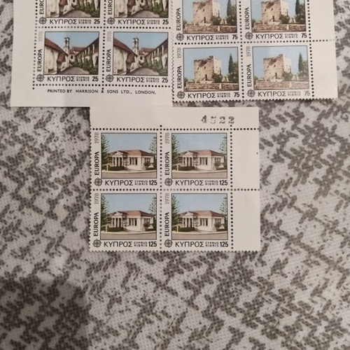 Cyprus Europa 1978 Stamps new, architecture series blocks