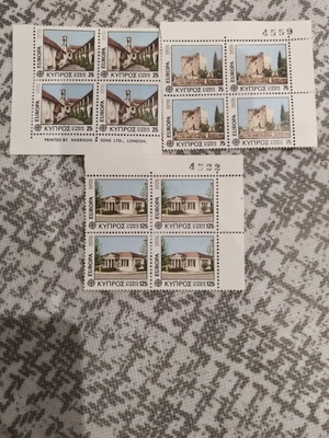Cyprus Europa 1978 Stamps new, architecture series blocks