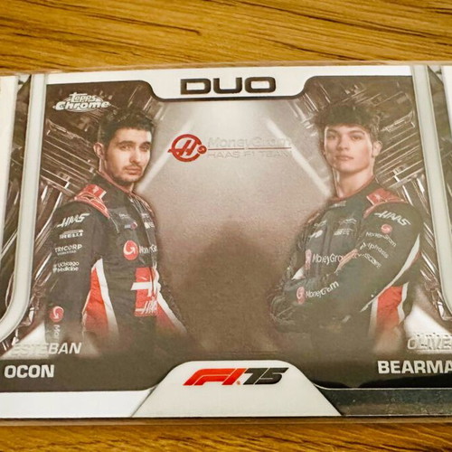 Ocon/Bearman Duo Topps Chrome F1 2025 like new
