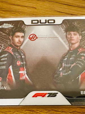 Ocon/Bearman Duo Topps Chrome F1 2025 like new
