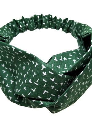 Κορδέλα Turban Style πράσινη κατόπιν παραγγελίας