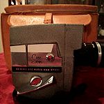  Vintage Movie CAMERA. Revere Cine-Zoom Model 114 8mm Movie Camera + Θήκη