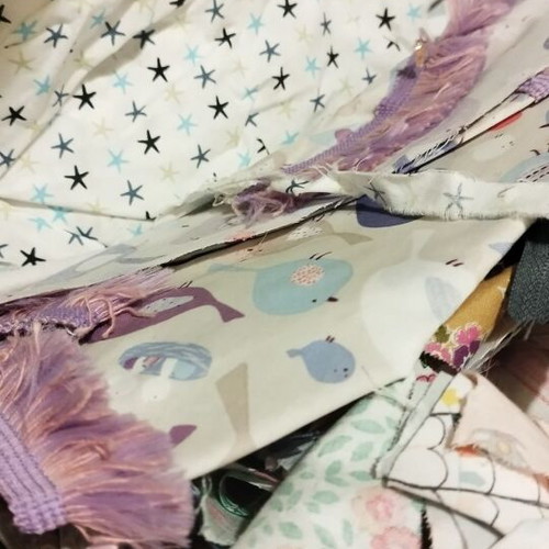 Fabric pieces for crafts and patchwork