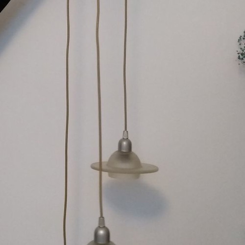Set of two Viokef ceiling lights, three-light and two-light