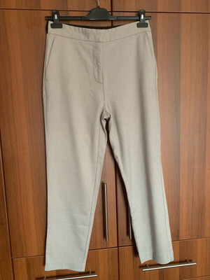 Zara beige pants used, size L 40 12 with elastic waist