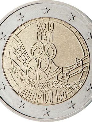 Естония 2 евро 2019 UNC паметна монета от фестивал