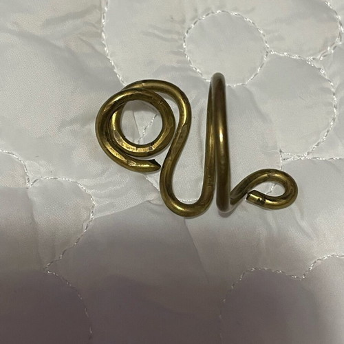 Gold-plated women's ring used, size 55-56, gold color