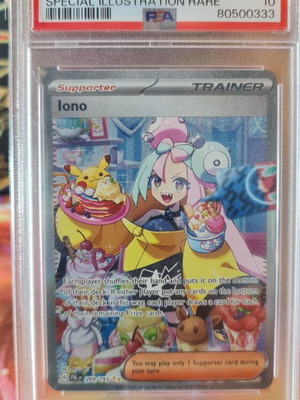 Pokemon Card Iono #269 Scarlet & Violet Special Illustration Rare PSA10 new