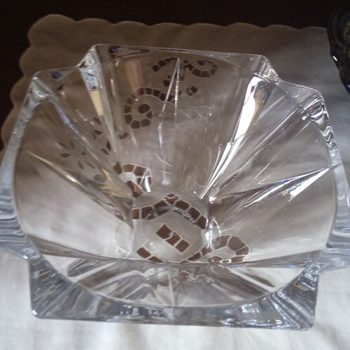 Crystallite Bohemia Metropolitan crystal coupe 30.5 cm new