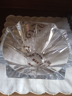 Crystallite Bohemia Metropolitan crystal coupe 30.5 cm new