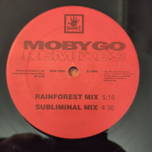 Moby Go (Remixes) 12″ Maxi-Single used, US pressing 1991
