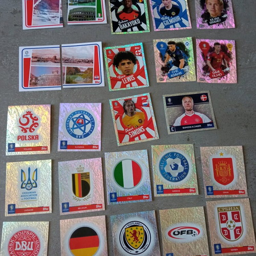 Euro 2024 Topps stickers like new, pack of 370 pieces