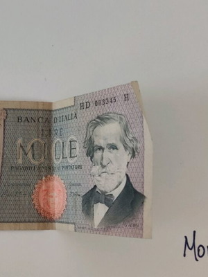 Lire mille B'anca Ditallia 1980 like new