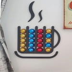 Θήκη για κάψουλες καφέ Nespresso επιτοίχια, 20 καψουλών, καινούργια