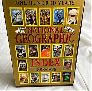 National Geographic INDEX 1888-1988 ( 100 ΧΡΟΝΙΑ) + Χάρτης