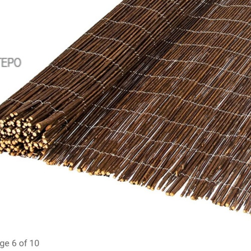 Reed Fences used, 15.9m total length, galvanized wire