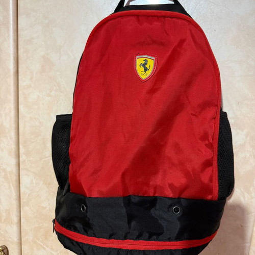 Ferrari backpack with main and secondary compartments, promo Shell